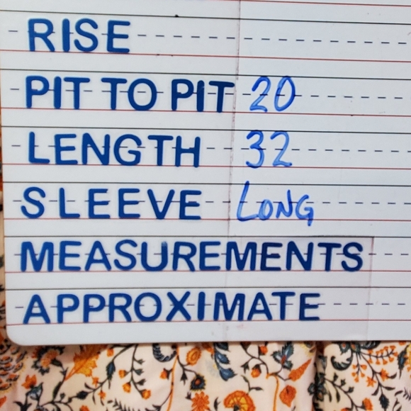 Old Navy Women's Orange Colorful Floral L/S Boho Short Dress Large - Picture 8 of 8